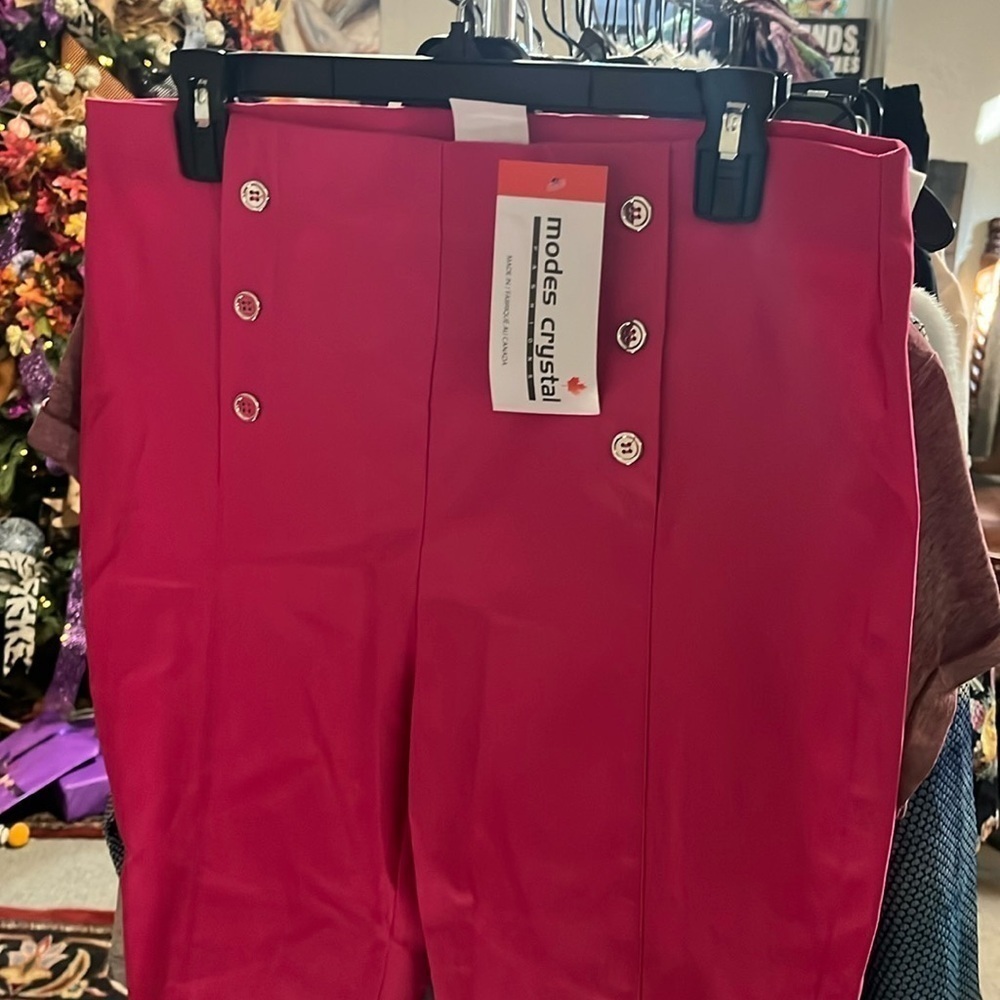 NWT size 14 hot pink career ready women’s pants by modes crystal